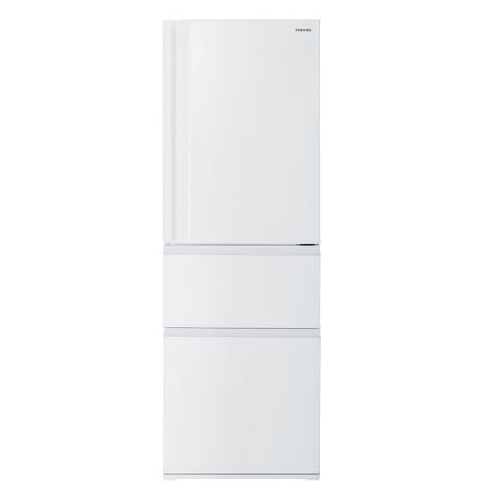 東芝 冷蔵庫 幅60.0㎝ 356L GR-W36SC(WU) 3ドア 右開きタイプ 野菜室がまんなか 自動霜取り Ag+低温触媒 除菌 脱臭 3段冷凍室 2024年モデル マットホワイト